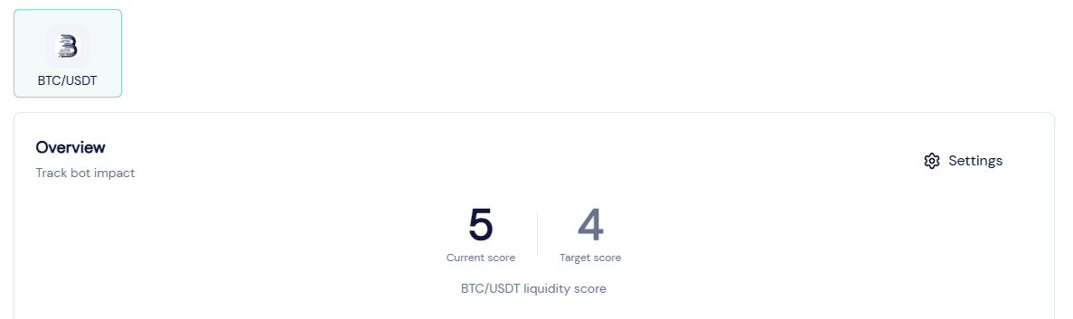 octobot market making bot impact on liquidity score