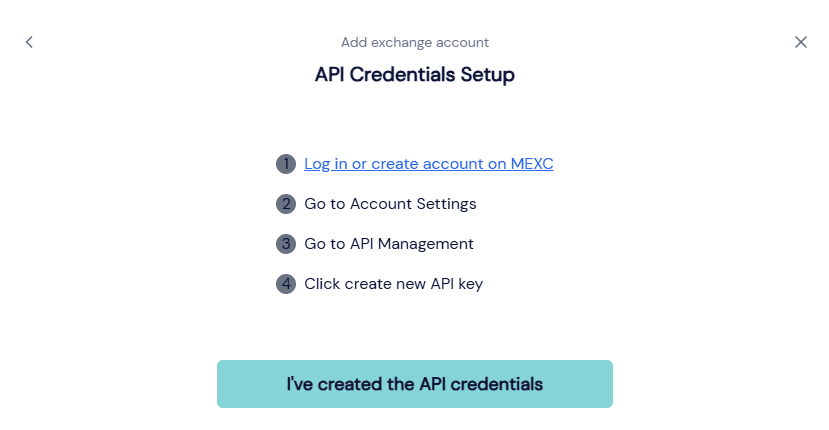 octobot market making exchange credentials settings
