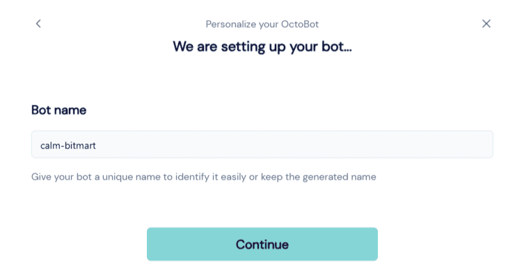 octobot market making starting bot and rename launch